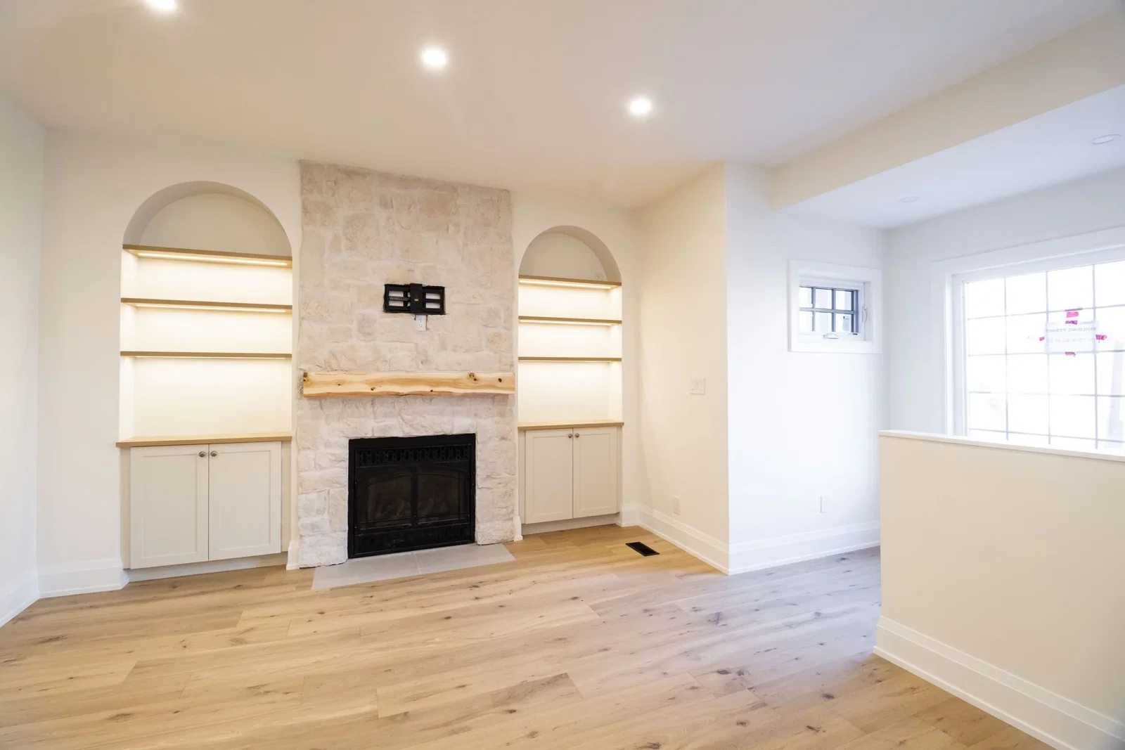 Fireplace and built-ins