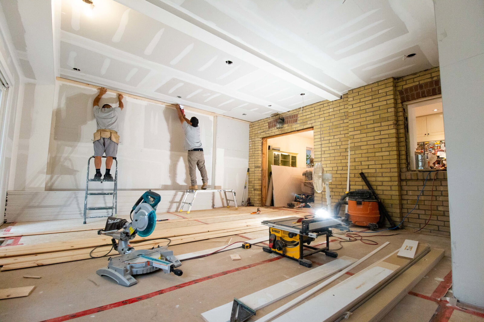 Built By Pros crew renovating a house interior