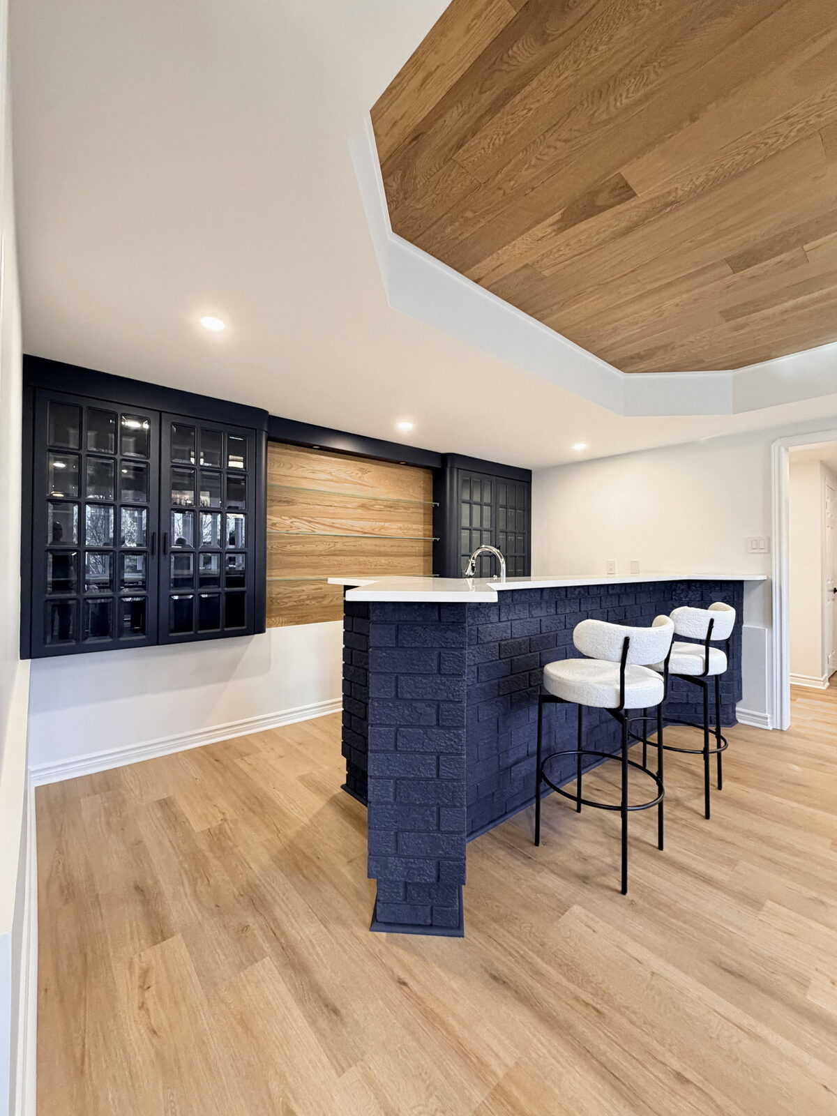 Modern home bar area
