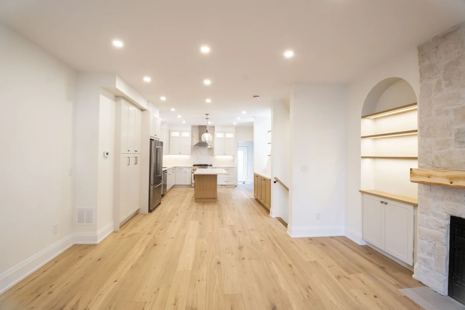 Open-concept main floor