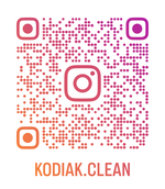 Pink gradient Instagram QR code.